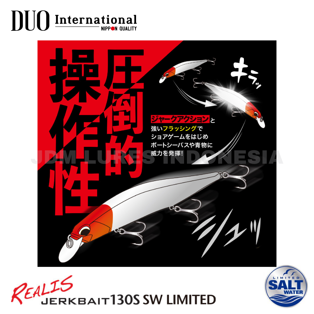Umpan Pancing Duo Realis Jerkbait 130S SW Limited 24.5gr 130mm