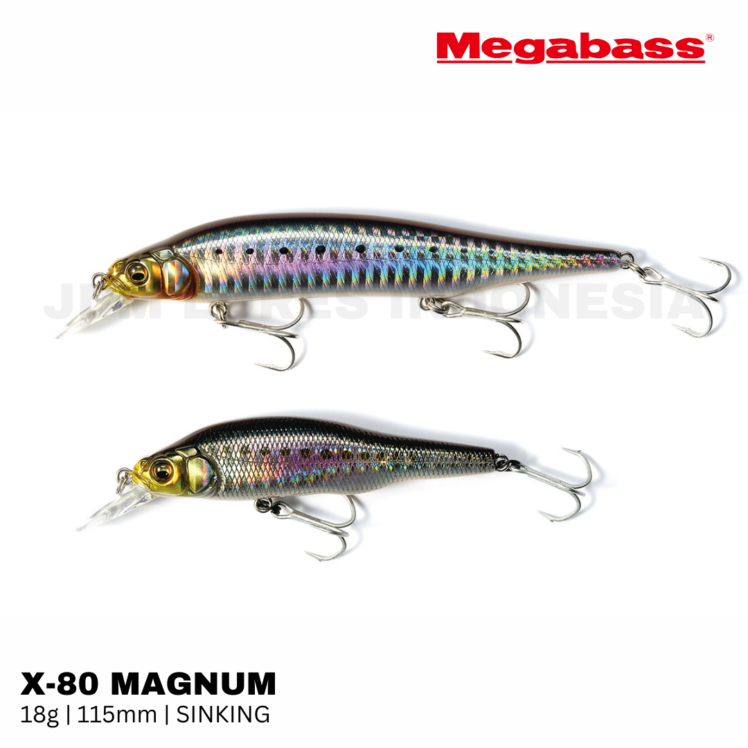 Umpan Pancing Tenggelam Megabass X-80 Magnum 18g 115mm