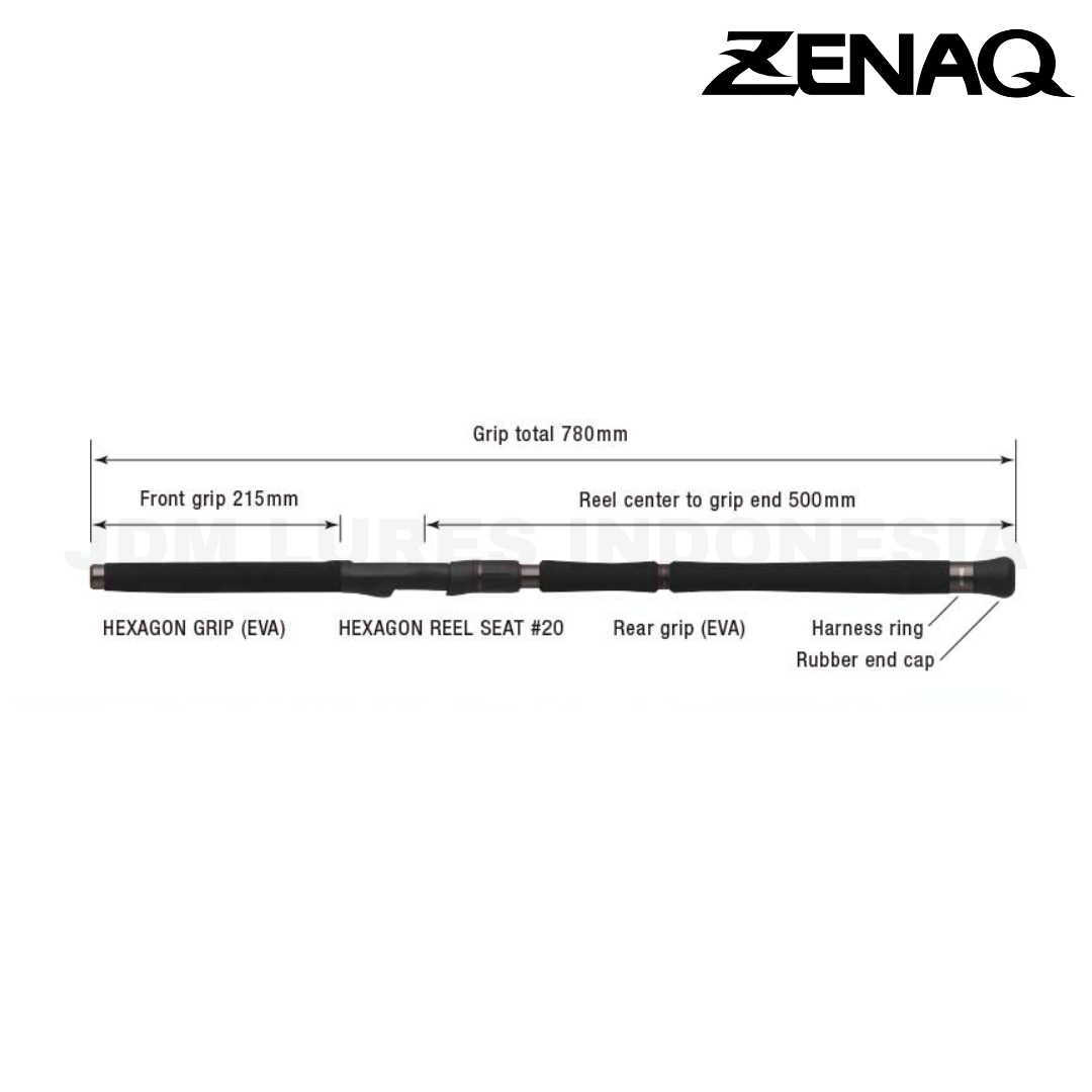 Zenaq Spinning Rod Sinpaa SC81-80G Hiramasa
