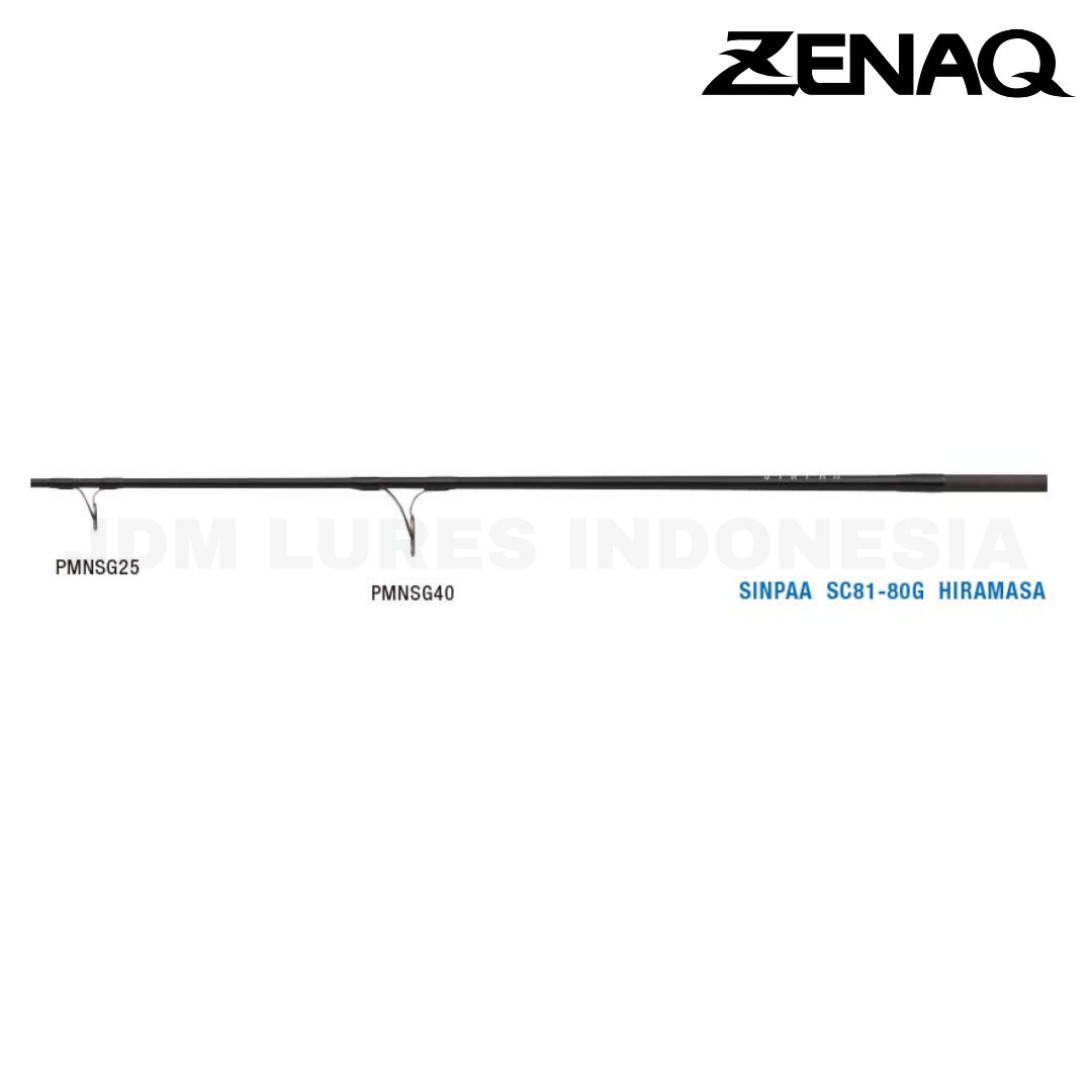 Zenaq Spinning Rod Sinpaa SC81-80G Hiramasa