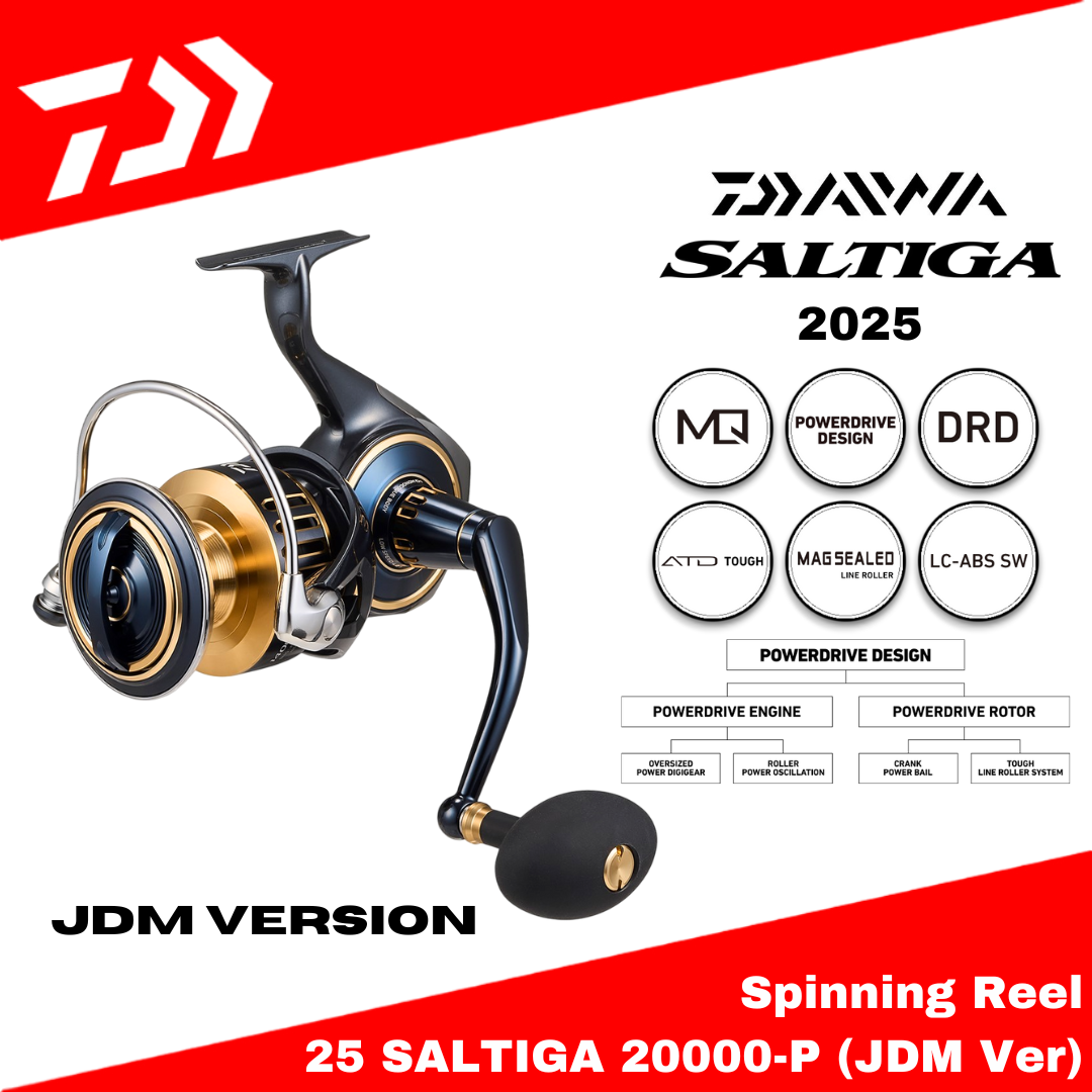 Daiwa Spinning Reel 25 Saltiga 20000-P JDM Version