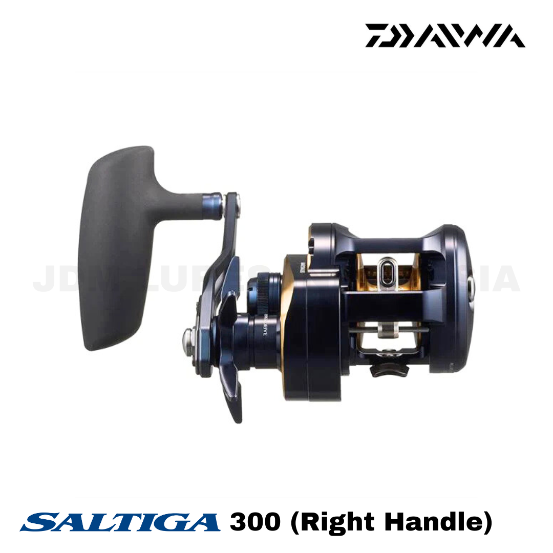 Daiwa Baitcasting Reel 25 Saltiga 300 (Right Handle)