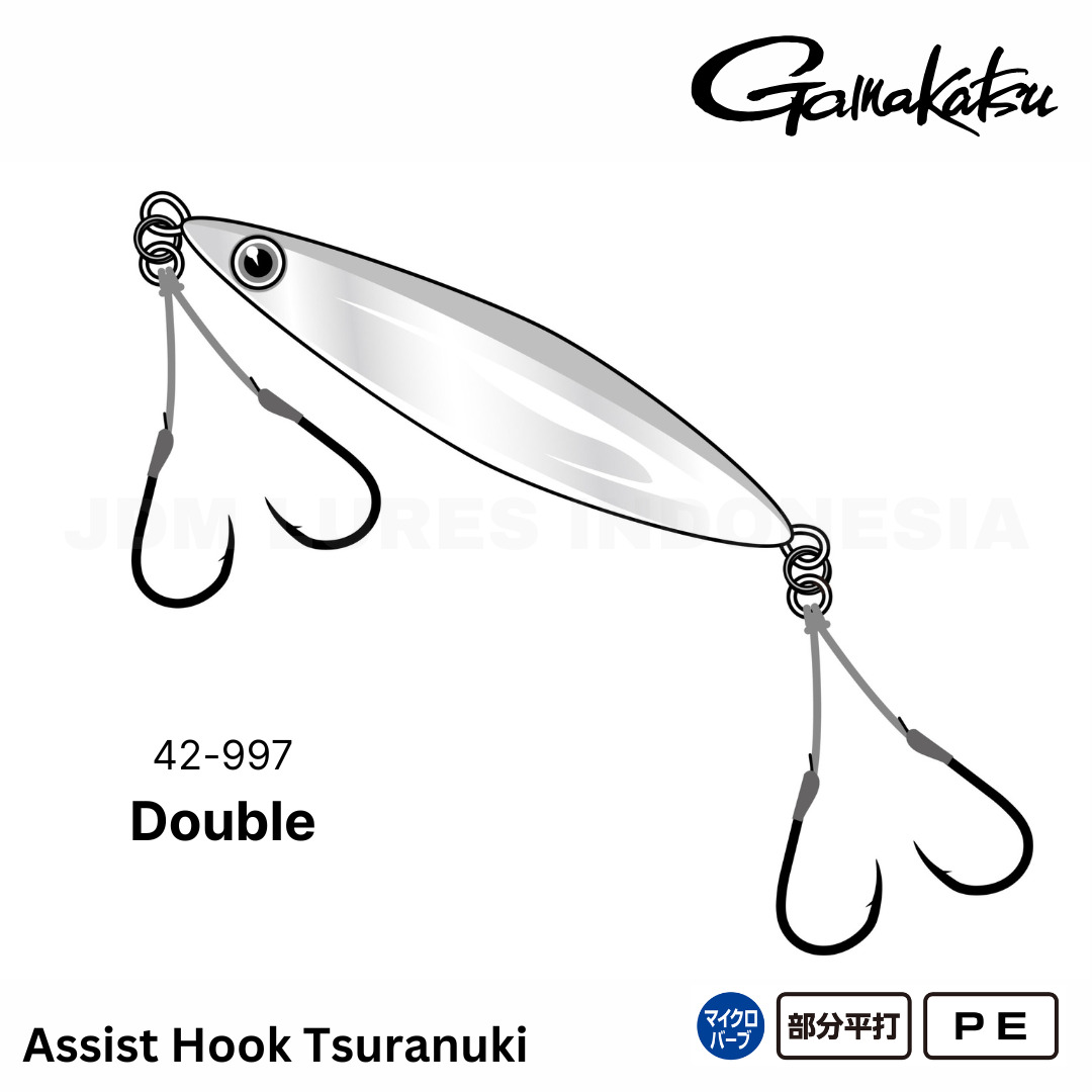 Gamakatsu Assist Hook Tsuranuki Duoble 42-997