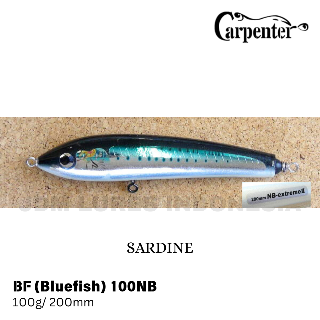 Carpenter Bluefish BF100 NB Type Extreme II Lure Stickbait Floating 100g 200mm