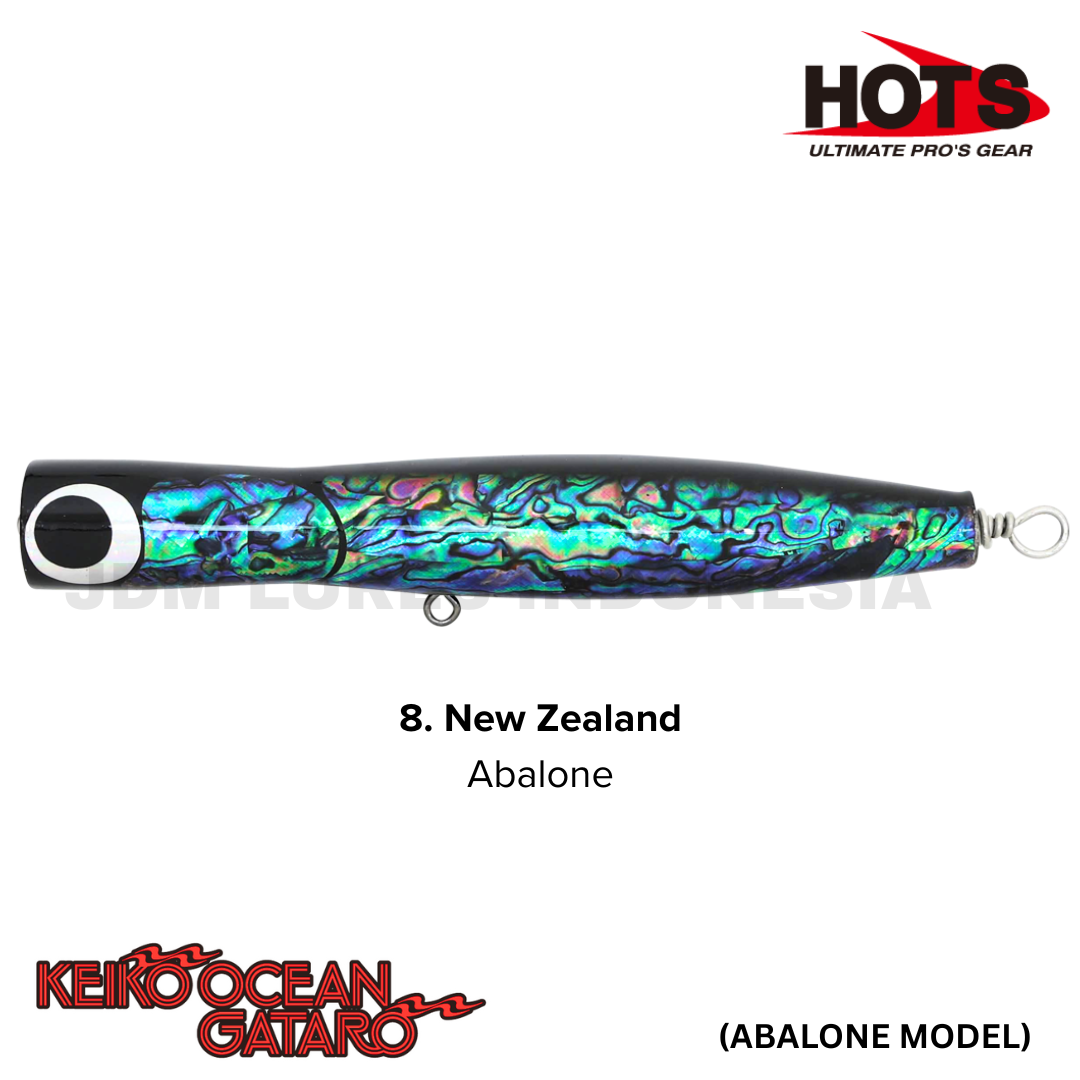 Hots Keiko Ocean Gataro Abalone Model Floating Popper 100g 230mm