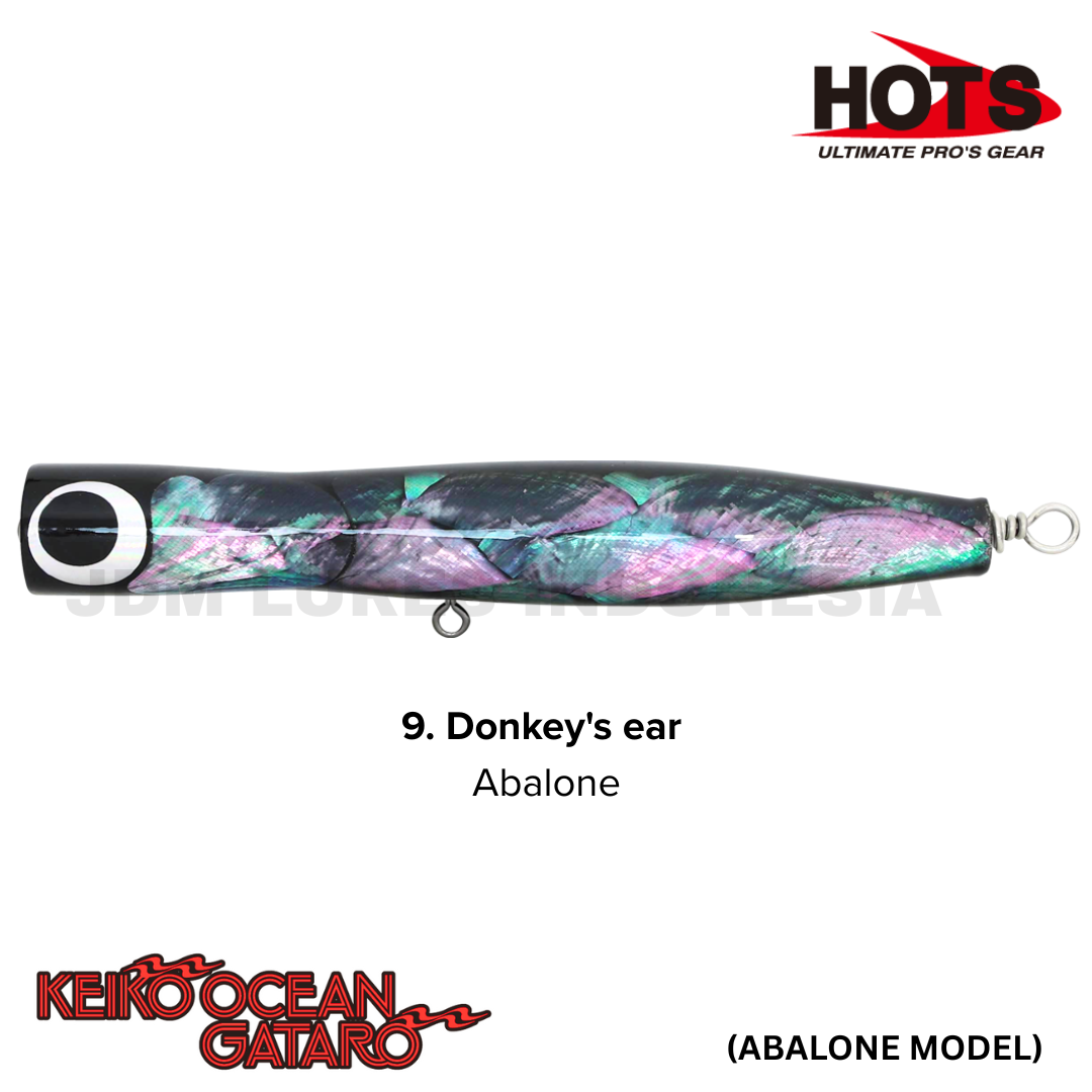 Hots Keiko Ocean Gataro Abalone Model Floating Popper 100g 230mm