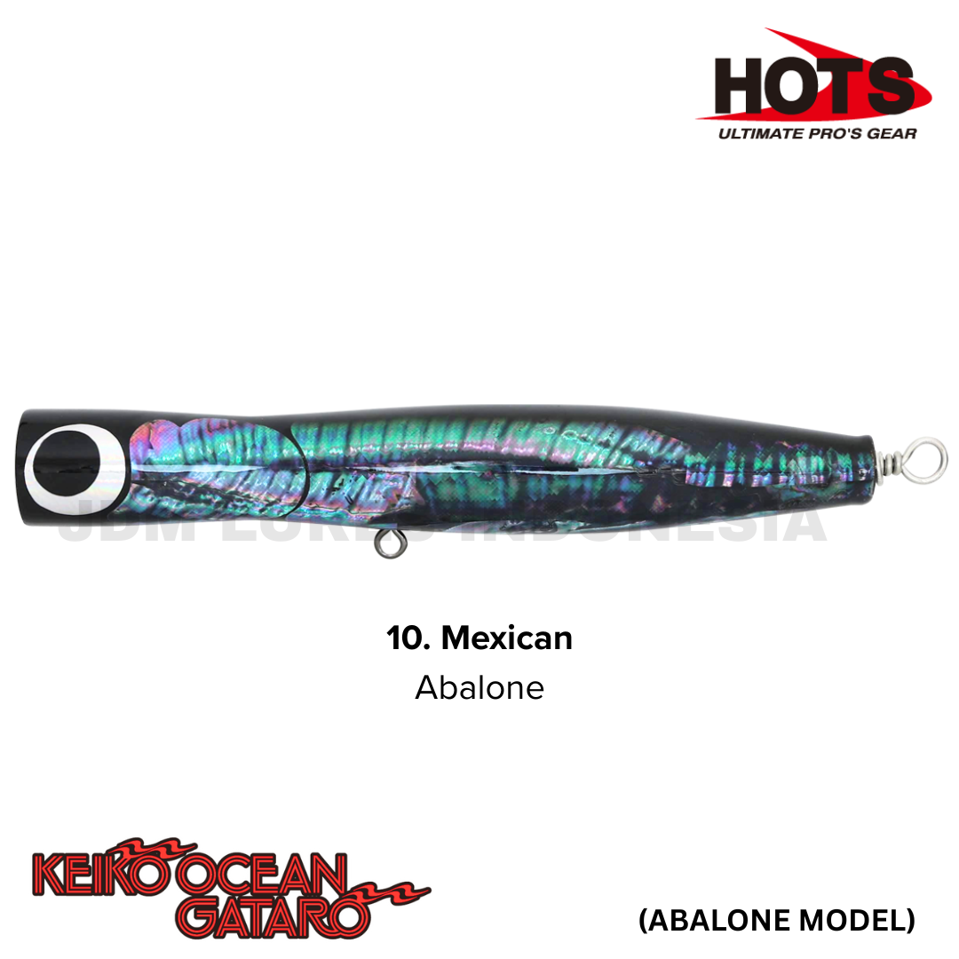 Hots Keiko Ocean Gataro Abalone Model Floating Popper 100g 230mm