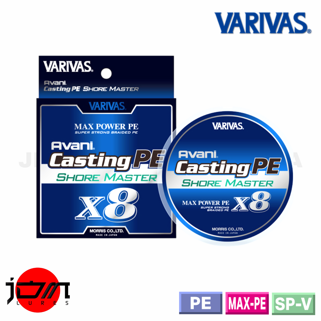 Tali Pengecoran Varivas PE Avani Shore Master Max Power X8 200m