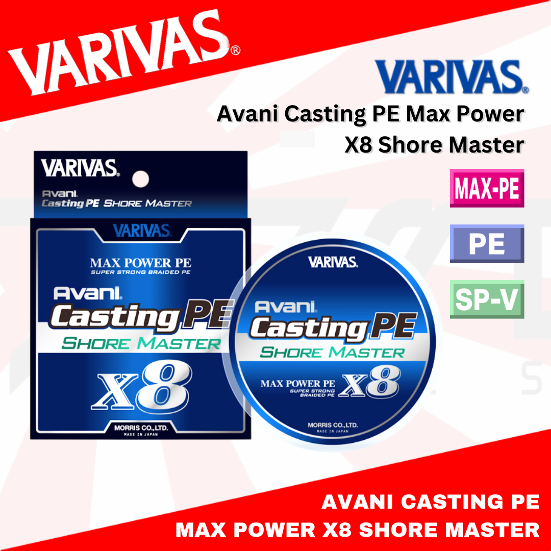 Tali Pengecoran Varivas PE Avani Shore Master Max Power X8 200m