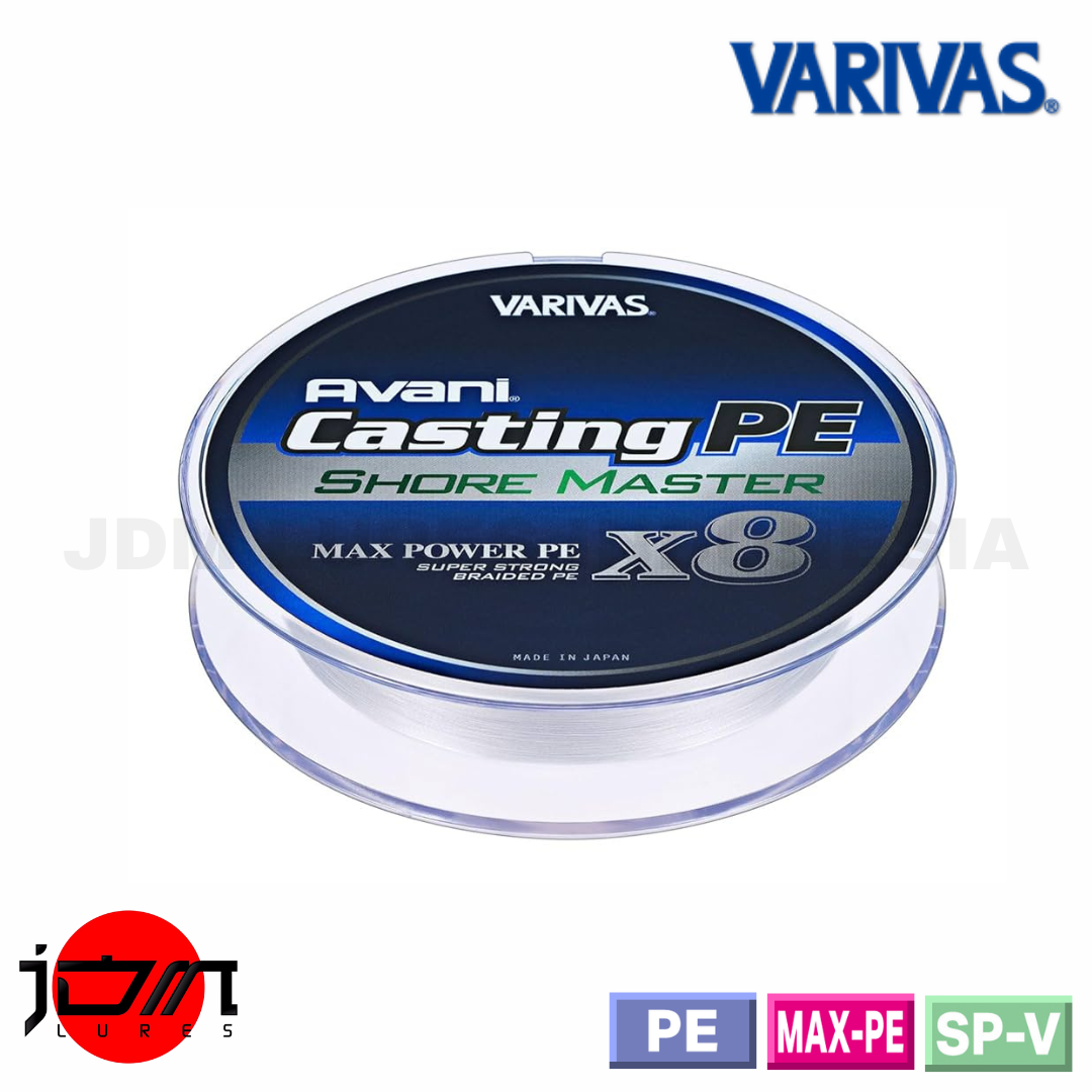 Tali Pengecoran Varivas PE Avani Shore Master Max Power X8 200m