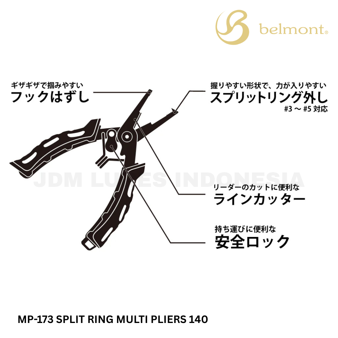 Belmont MP-173 Split Ring Multi Pliers 140