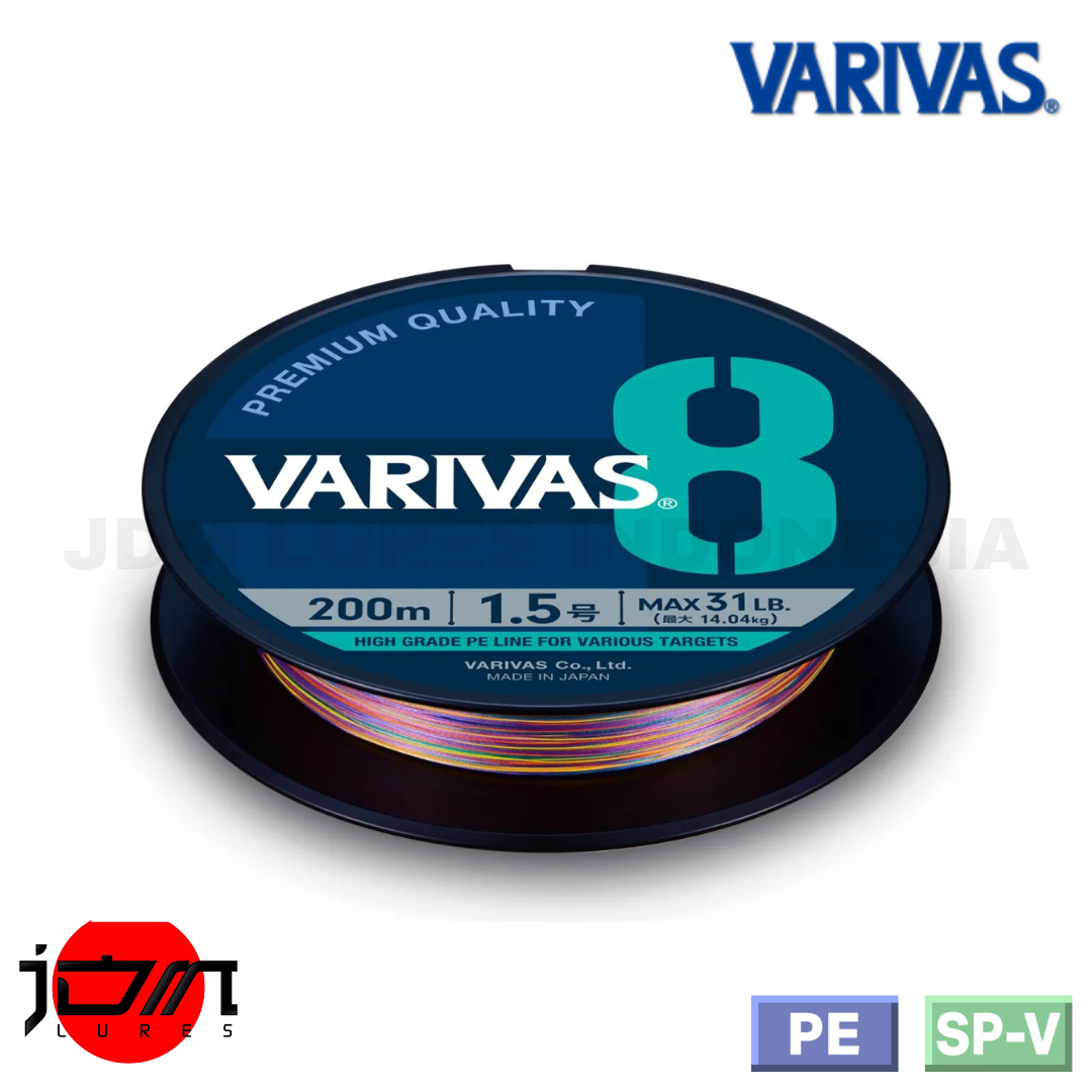 Varivas PE Line 8x8 Multi Warna 300m