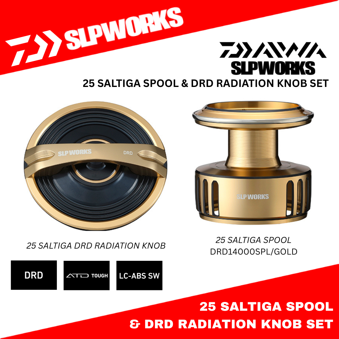 Daiwa SLP Works 25 SALTIGA DRD Spool & DRD Radiation Knob