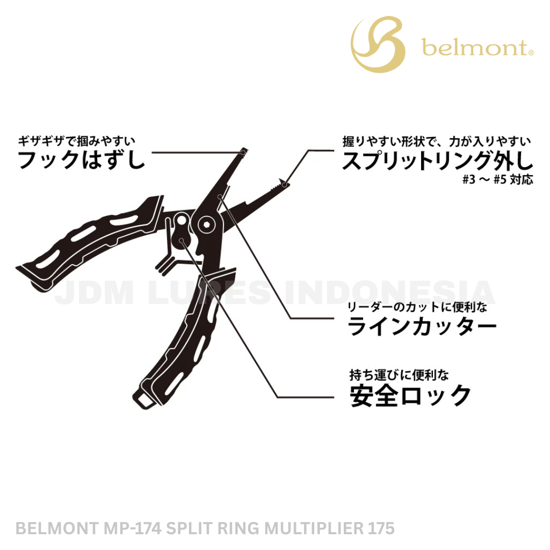 Belmont MP-174 Split Ring Multi Pliers 175