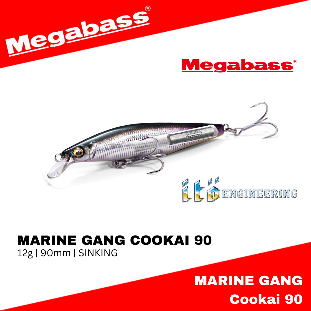 Megabass MARINE GANG Cookai 90 Sinking Lure 12g 90mm