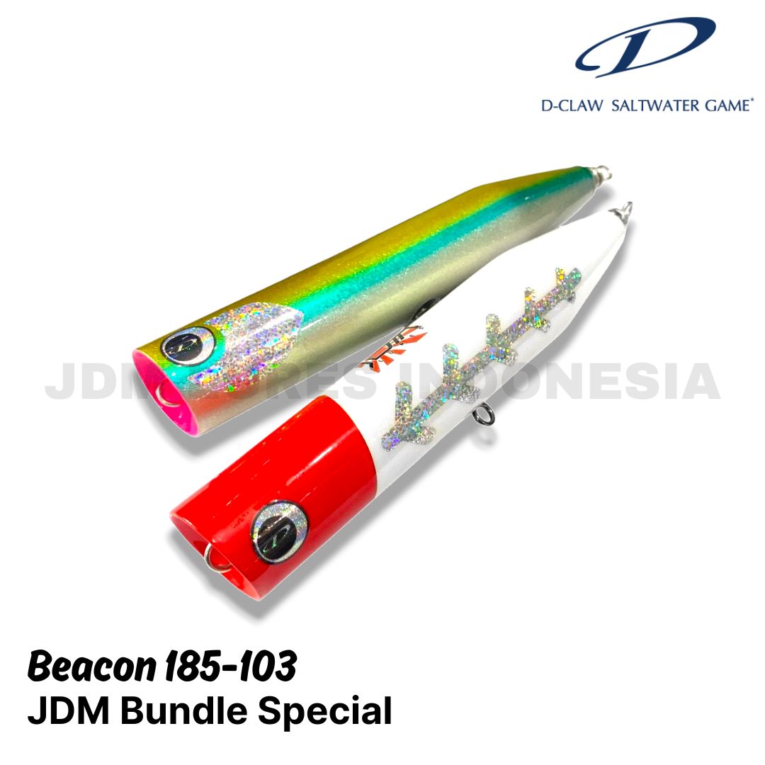 D-Claw Beacon 185-103 Wood Popper 103g 185mm JDM Bundle Spesial