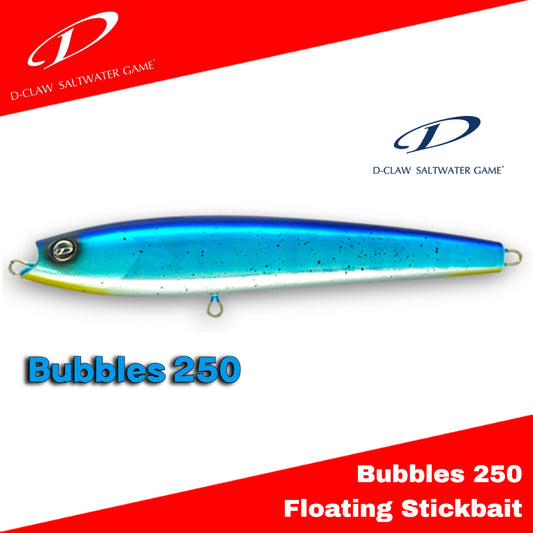 Umpan Stickbait Apung D-Claw Bubbles 250 135g 250mm