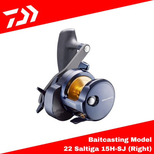 Reel Baitcasting Daiwa 22 Saltiga 15H-SJ (Pegangan Kanan)