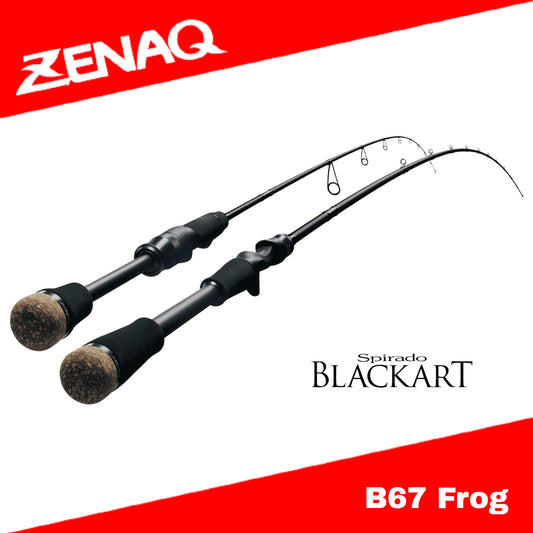 Zenaq Baitcasting Rod Spirado Blackart B67 Frog