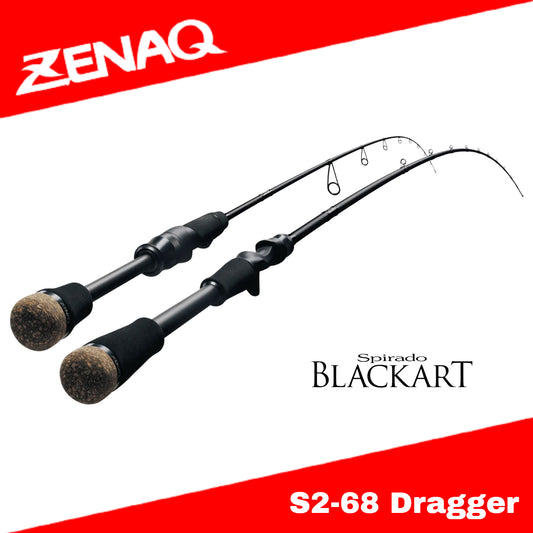 Zenaq Spinning Rod Spirado Blackart S2-68 Dragger