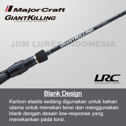 MajorCraft Spinning Rod Giant Killing 1G Light Jigging GK1LJ-S64UL