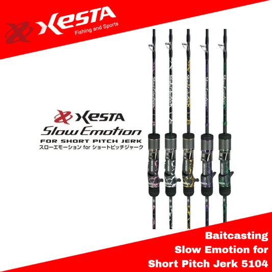 Joran Xesta Baitcast Baitcasting Slow Emotion untuk Sentakan Pendek 5104