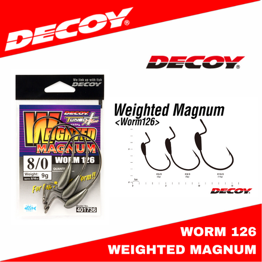 Decoy Worm 126 Weighted Magnum Worm Hook