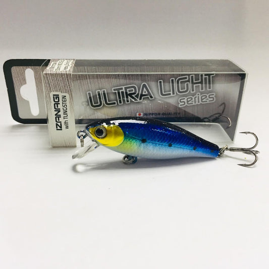 Tomigo Izanagi Dengan Ikan Kecil Tungsten 50 mm 6,5 gram Emas Biru