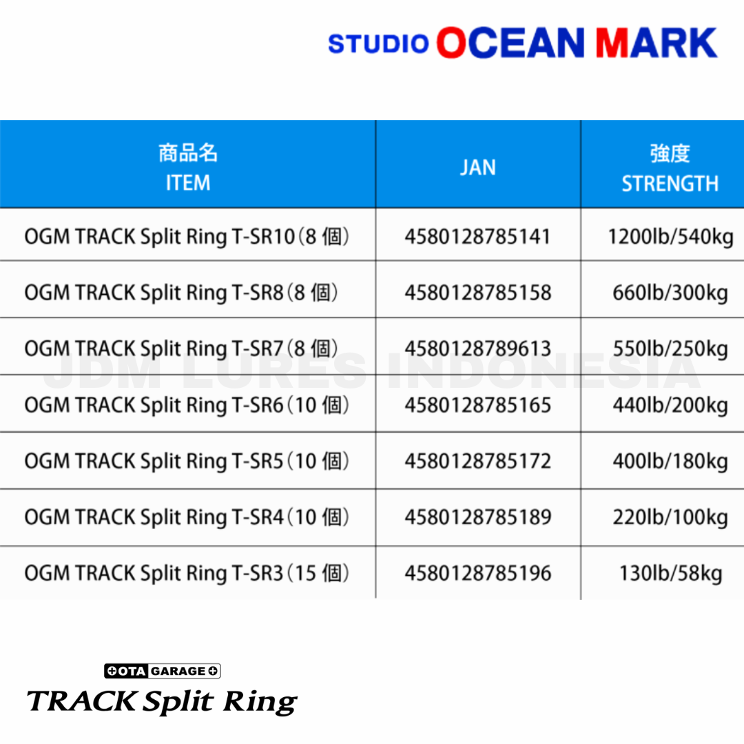Studio Ocean Mark Track Split Rings