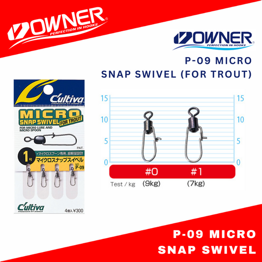 Owner P-09 Micro Snap Swivel