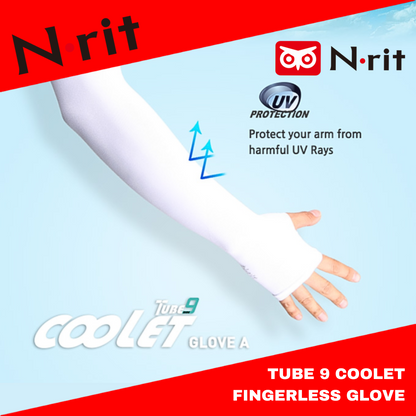 N-Rit Tube Nine Coolet Arm Sleeves UV Protection Fingerless Glove