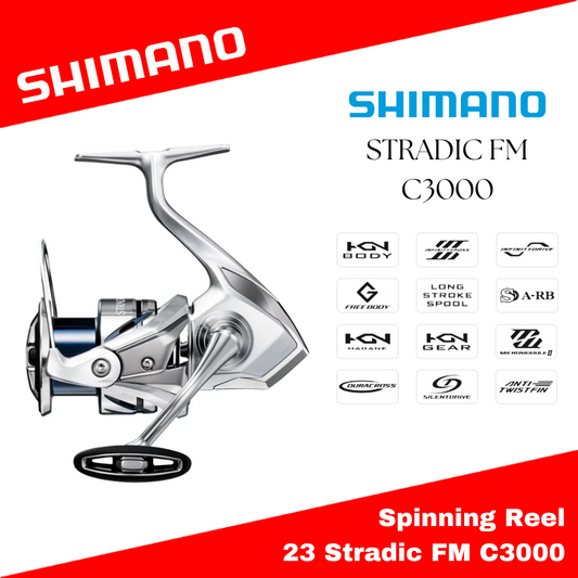 Gulungan Pemintal Shimano 23 Stradic FM C3000