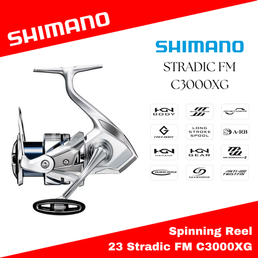 Gulungan Pemintal Shimano 23 Stradic FM C3000XG