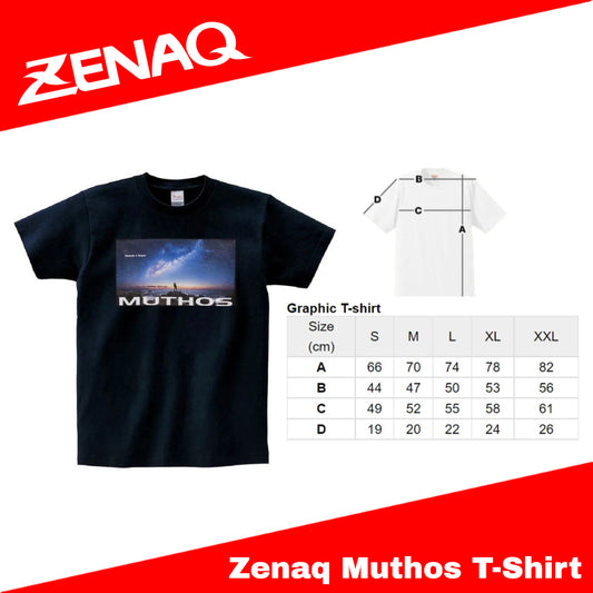 Zenaq Muthos Cotton T-Shirt Black
