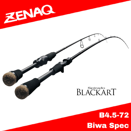 Zenaq Baitcasting Spirado Blackart B4.5-72 Biwa Spec