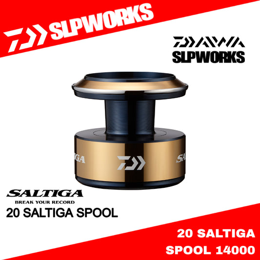 Daiwa SLP Works 20 Saltiga 14000 Spool Gold