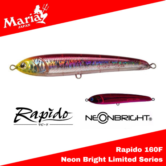 Pensil Terapung Maria Rapido F160 Neon Bright Limited Series 160mm 50g