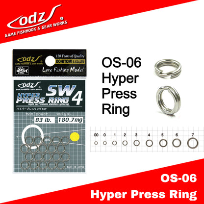 ODZ OS-06 Split Ring Hyper Press Ring SW