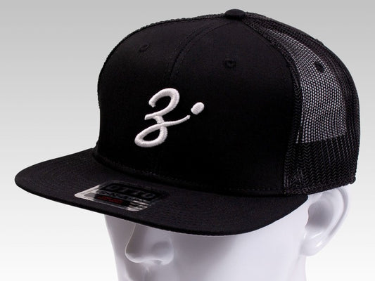 Zenaq Flat Visor Cap Mesh - Black