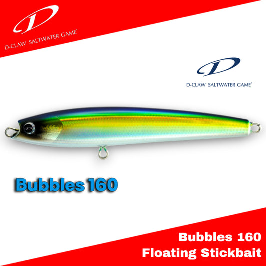 Umpan Stickbait Apung D-Claw Bubbles 160 46g 160mm