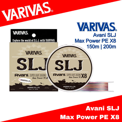 Varivas PE Line Avani SLJ Max Power X8 150m - 200m