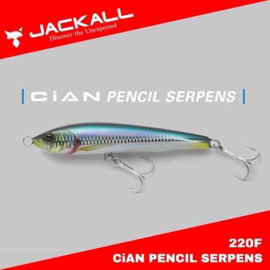 Umpan Pancing Jackall Cian Pencil Serpens 220F Floating Lure 108g 220mm