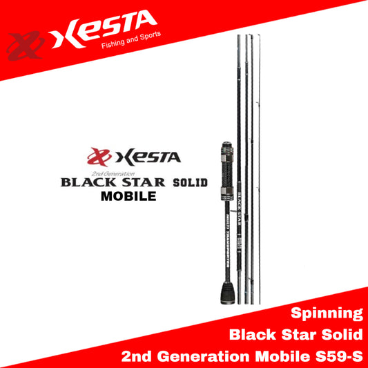 Xesta Rod Spinning Black Star Solid 2nd Gen Mobile S59-S Signal Trans