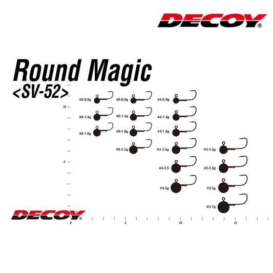 Umpan SV-52 Jig Head Bulat Magic Ukuran 4, 1/32 ons (1244)