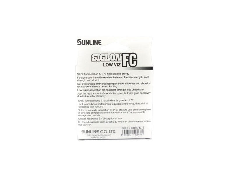 Tali Fluorokarbon Sunline Siglon FC 50m 24lb Diameter 0,415 mm (5914)