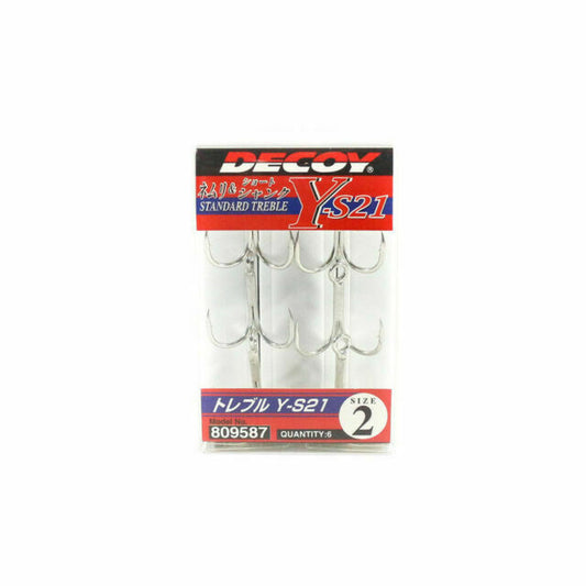 Decoy Y-S21 TrebleHook Standard High Size 2 (9587)