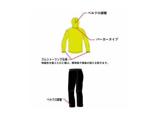 DAIWA Rain Max Suits DR-36008 Jaket dan Celana Memancing - L/Kuning