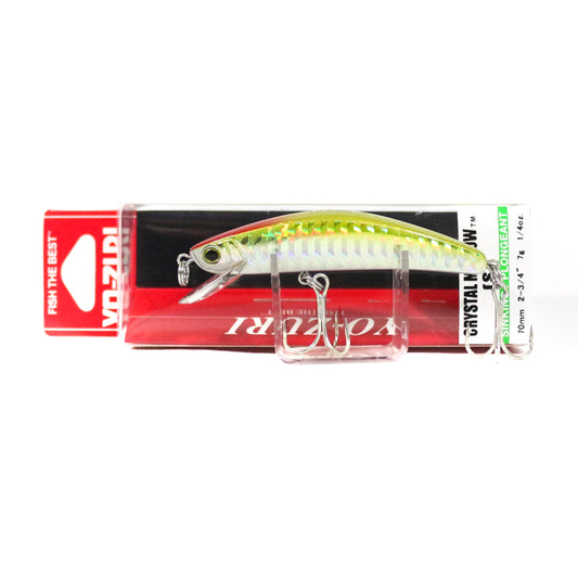 Yo Zuri Crystal Minnow S 70 mm Sinking Lure R835-GHCR (4668)