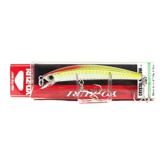 Yo Zuri Crystal Minnow S 90 mm Sinking Lure F9-GHCR 4682