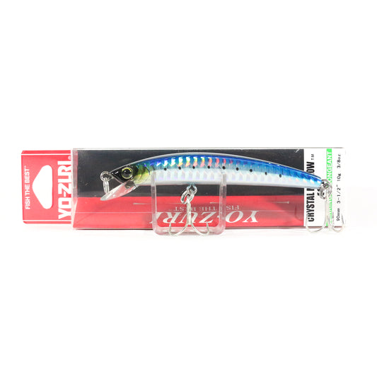 Yo Zuri Crystal Minnow S 90 mm Sinking Lure F9-GHIW (9952)